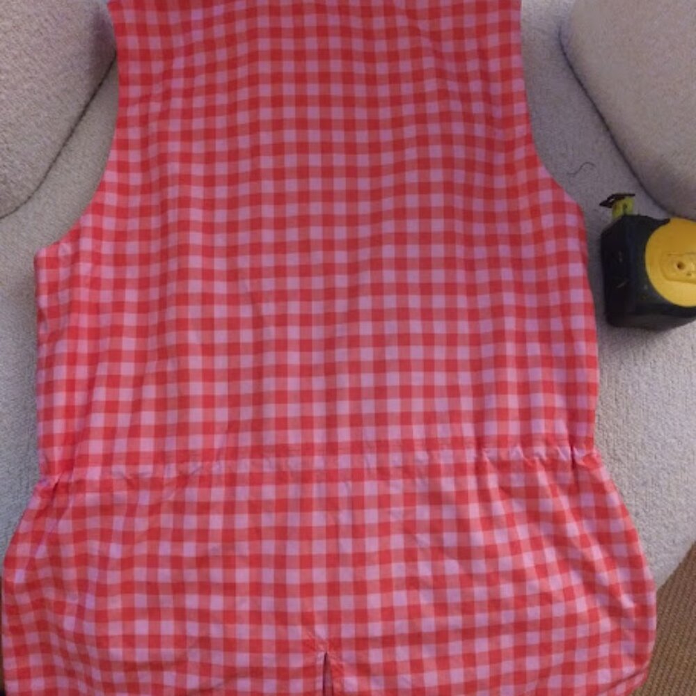 Peter Millar Augusta Masters Women's Pink Gingham Zip-up Vest size Small - Picture 6 of 7